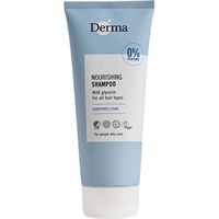 Derma nourishing shampoo svanemærket uden parfume - 200 ml 